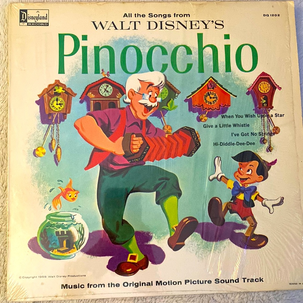 1960’s Walt Disney Pinocchio album